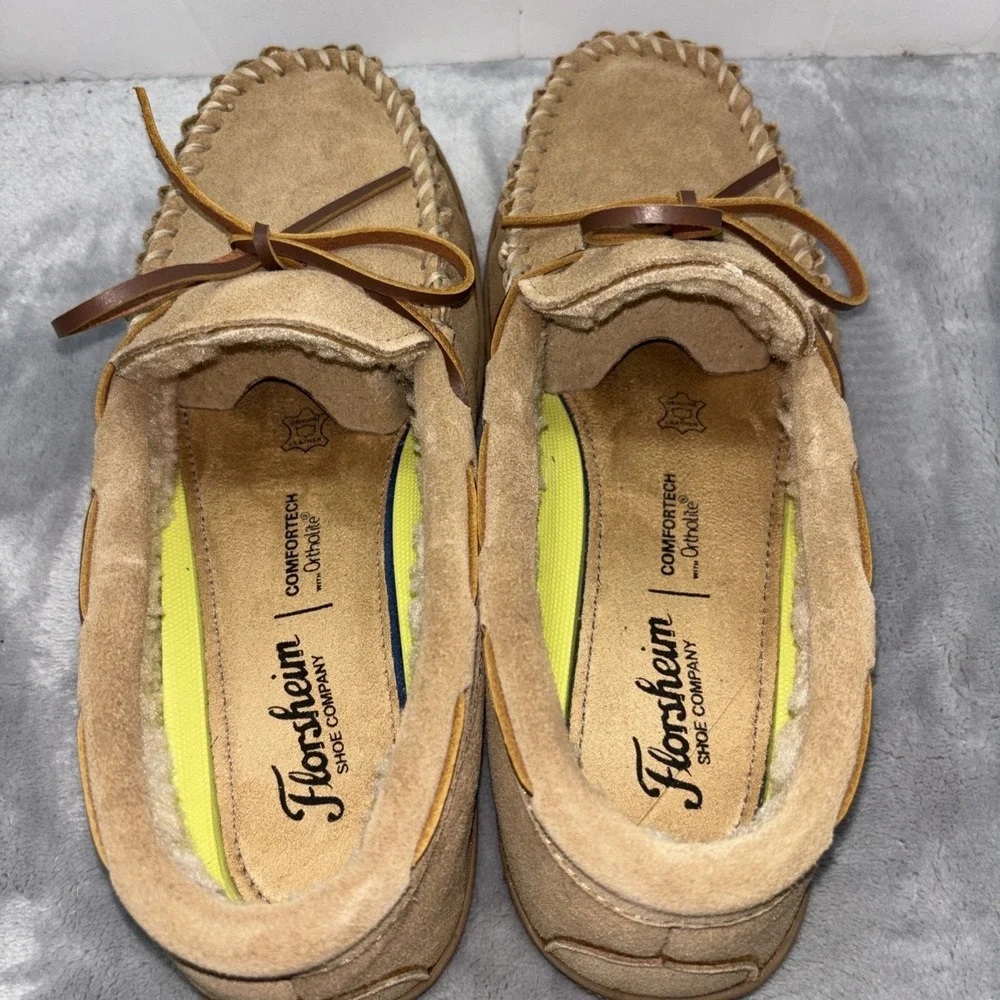 Florsheim Mens Cozzy Tie Slipper Sand Size‎ 8 M NIB